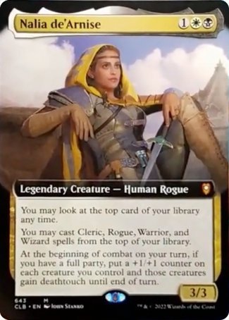 Nalia de'Arnise (Extended Art) [Commander Legends: Battle for Baldur's Gate] | Gamer Loot