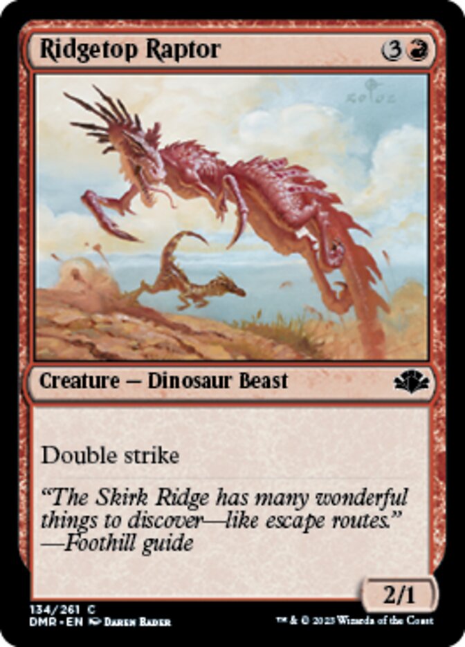 Ridgetop Raptor [Dominaria Remastered] | Gamer Loot