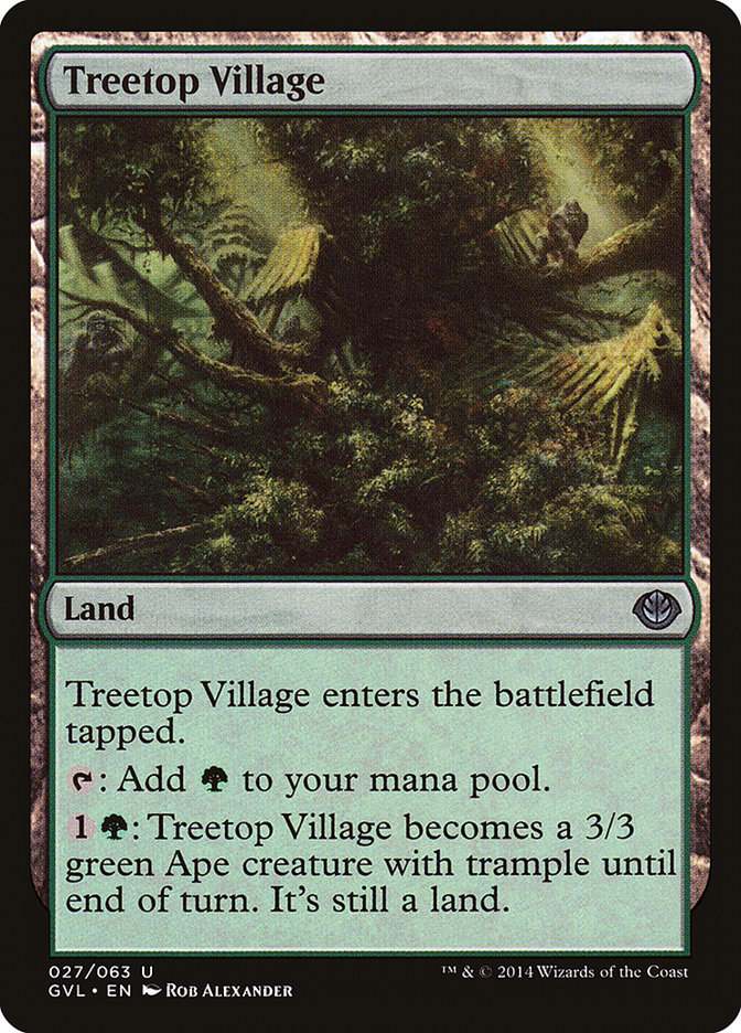 Treetop Village (Garruk vs. Liliana) [Duel Decks Anthology] | Gamer Loot