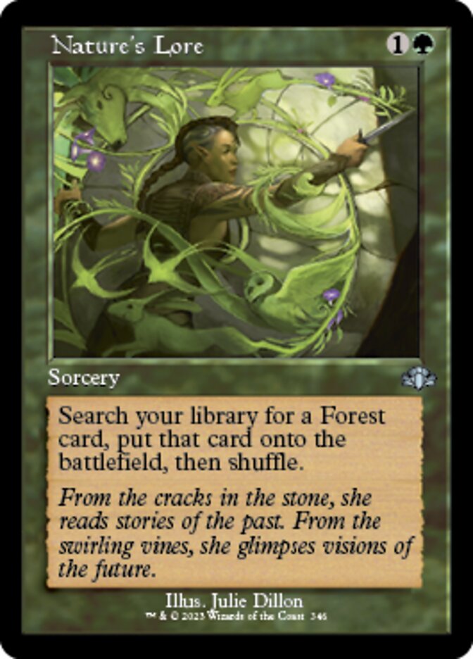 Nature's Lore (Retro) [Dominaria Remastered] | Gamer Loot