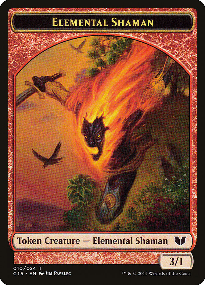 Elemental Shaman // Shapeshifter Double-Sided Token [Commander 2015 Tokens] | Gamer Loot