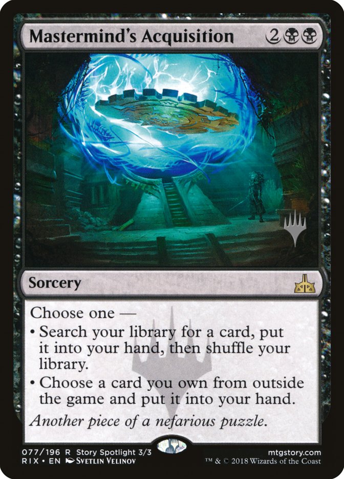 Mastermind's Acquisition (Promo Pack) [Rivals of Ixalan Promos] | Gamer Loot
