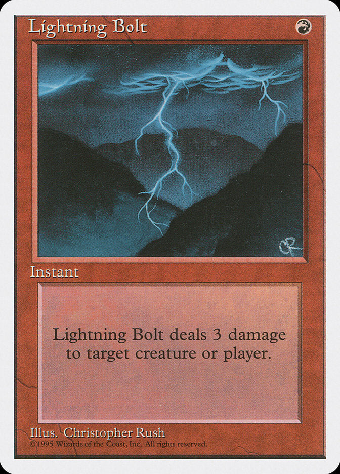 Lightning Bolt [Fourth Edition] | Gamer Loot