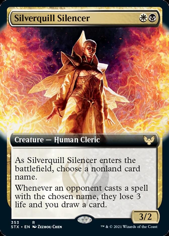 Silverquill Silencer (Extended) [Strixhaven: School of Mages] | Gamer Loot