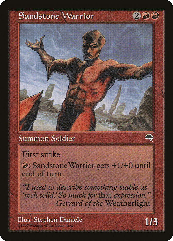 Sandstone Warrior [Tempest] | Gamer Loot