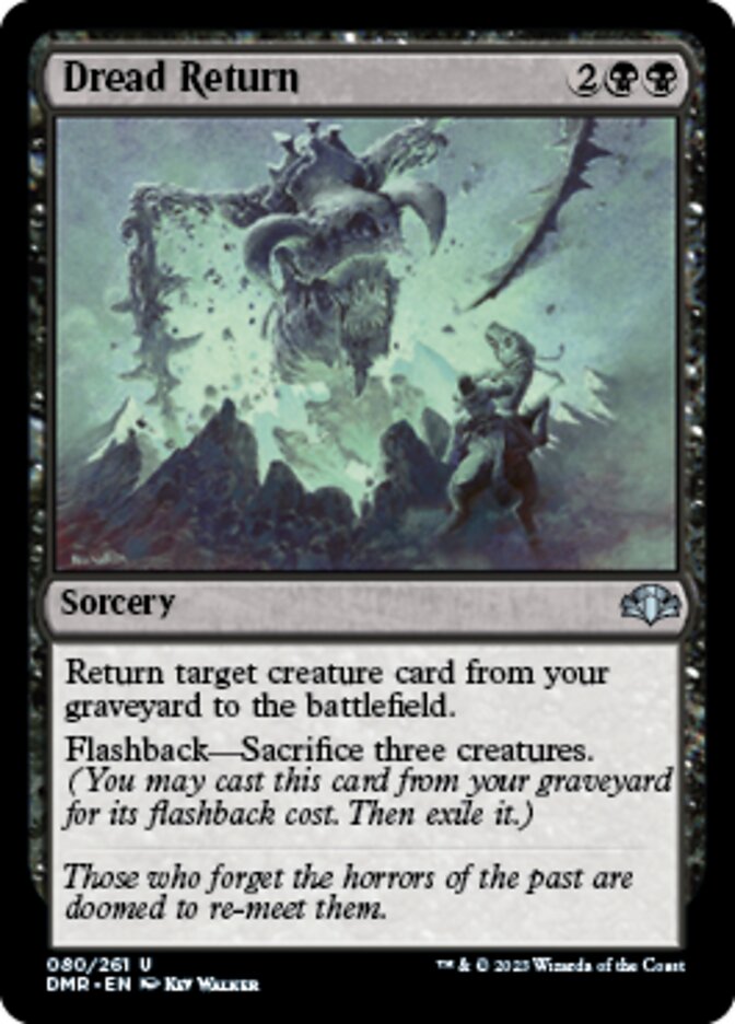 Dread Return [Dominaria Remastered] | Gamer Loot