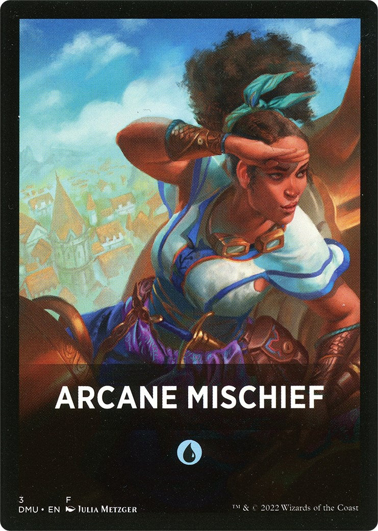 Arcane Mischief Theme Card [Dominaria United Tokens] | Gamer Loot