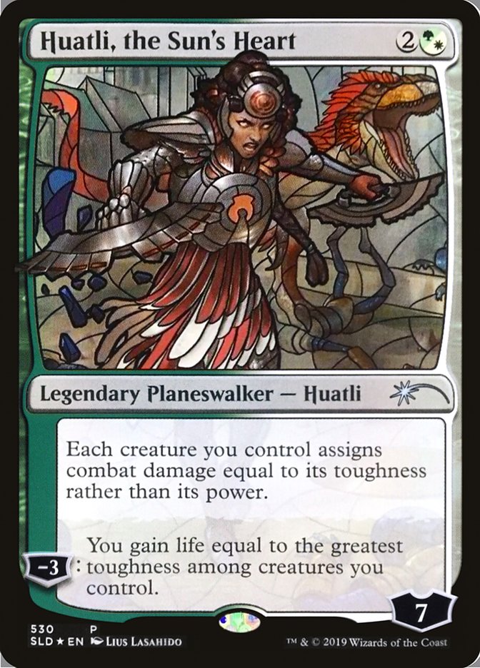 Huatli, the Sun's Heart (Stained Glass) [Secret Lair Drop Promos] | Gamer Loot