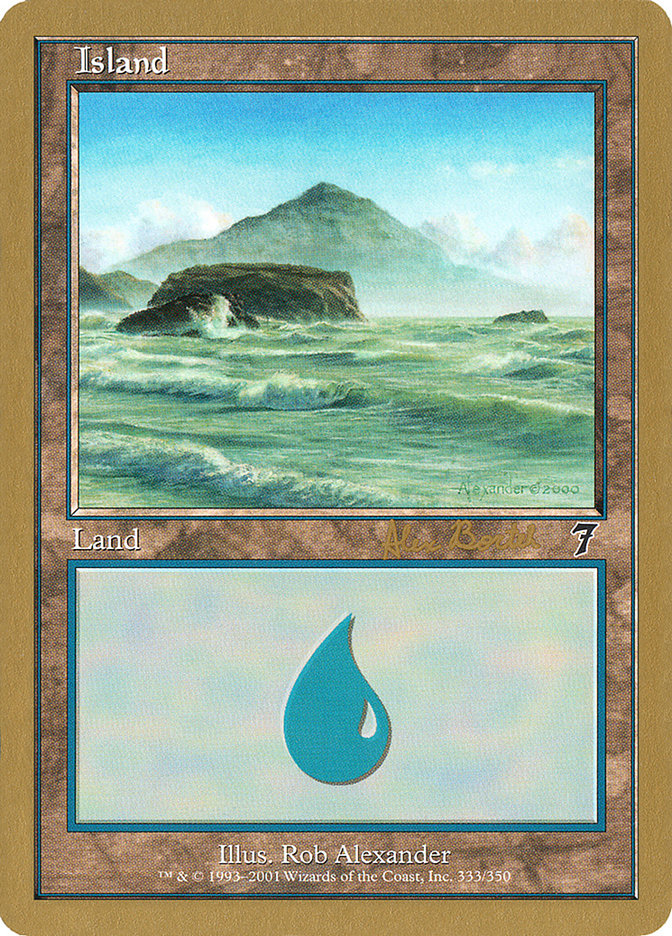 Island (ab333) (Alex Borteh) [World Championship Decks 2001] | Gamer Loot