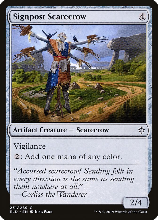 Signpost Scarecrow [Throne of Eldraine] | Gamer Loot