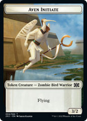 Spider // Aven Initiate Double-sided Token [Double Masters 2022 Tokens] | Gamer Loot