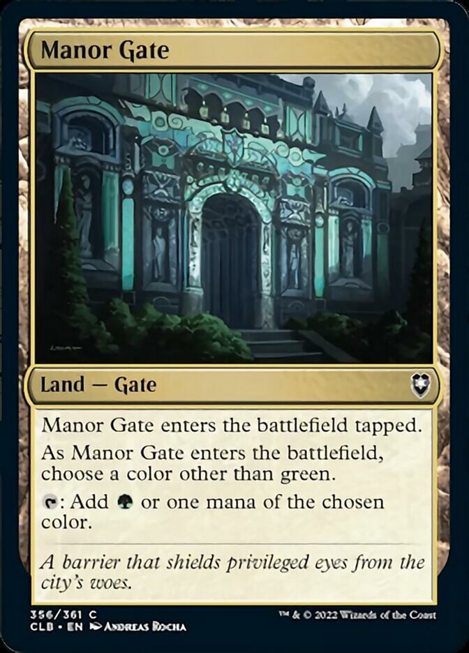 Manor Gate [Commander Legends: Battle for Baldur's Gate] | Gamer Loot