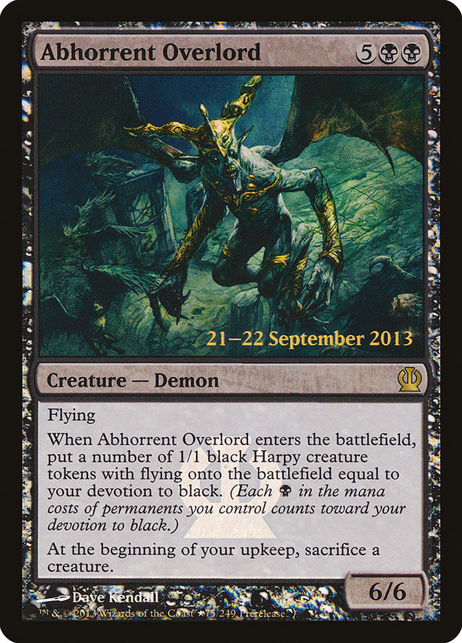 Abhorrent Overlord  [Theros Prerelease Promos] | Gamer Loot