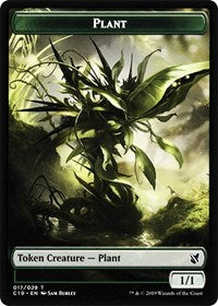 Plant // Snake Double-sided Token [Commander 2019 Tokens] | Gamer Loot