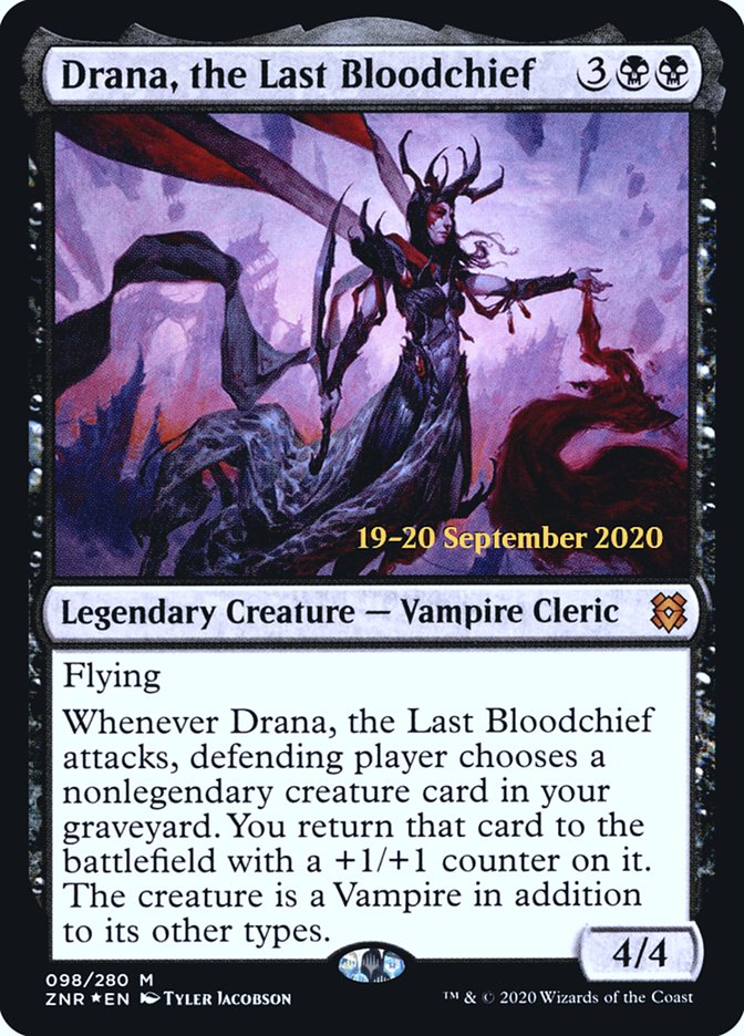 Drana, the Last Bloodchief [Zendikar Rising Prerelease Promos] | Gamer Loot