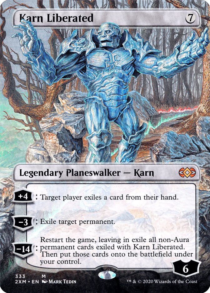 Karn Liberated (Toppers) [Double Masters Extended Art] | Gamer Loot