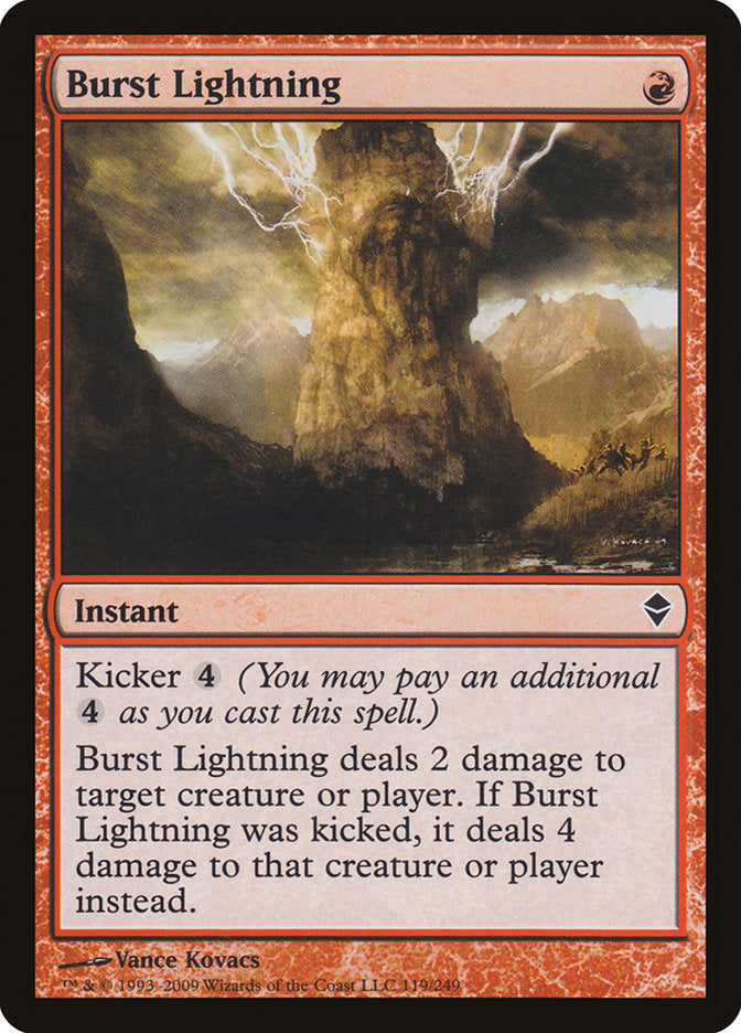 Burst Lightning [Zendikar] | Gamer Loot