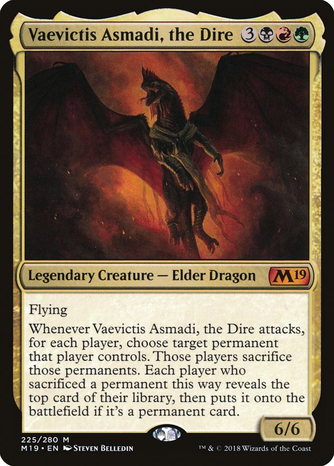 Vaevictis Asmadi, the Dire [Core Set 2019] | Gamer Loot