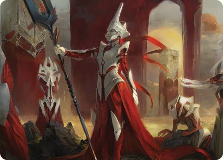 Porcelain Zealot Art Card [Phyrexia: All Will Be One Art Series] | Gamer Loot