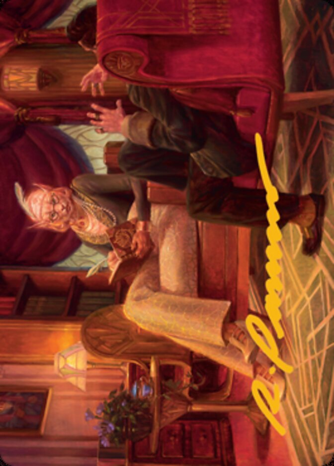 Phabine, Boss's Confidant Art Card (Gold-Stamped Signature) [Streets of New Capenna Art Series] | Gamer Loot