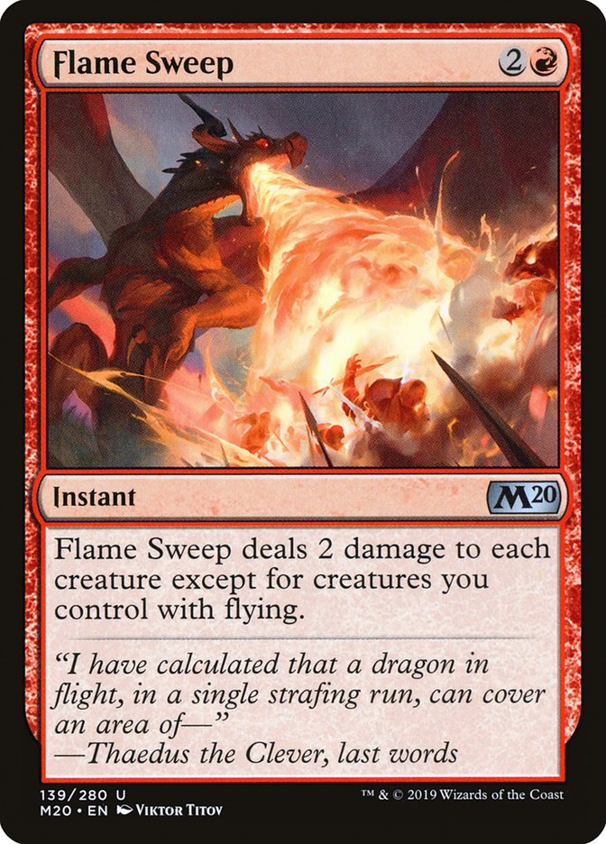 Flame Sweep [Core Set 2020] | Gamer Loot