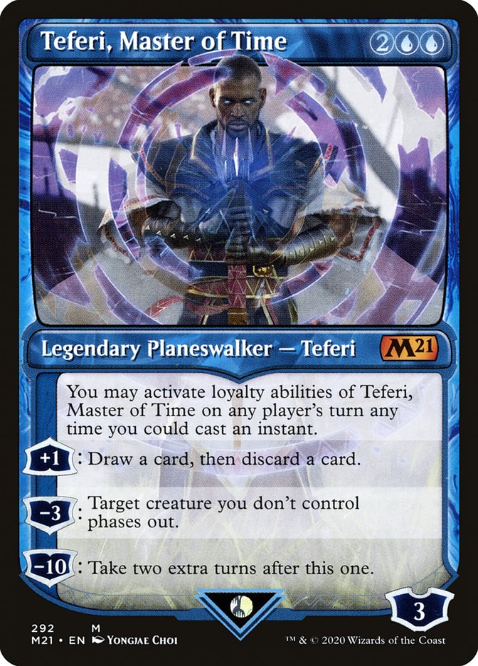 Teferi, Master of Time (Showcase) [Core Set 2021] | Gamer Loot