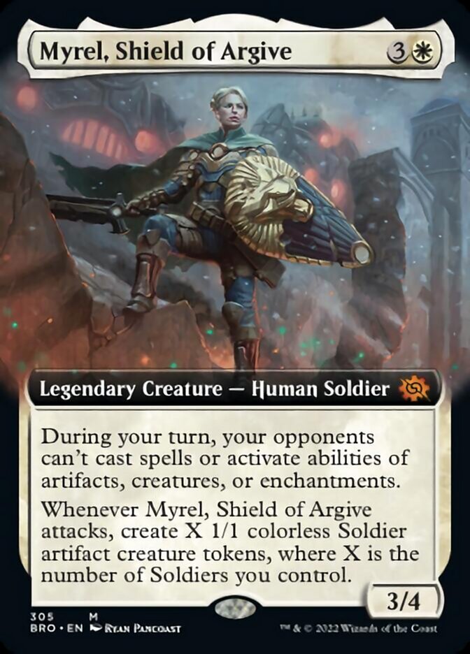 Myrel, Shield of Argive (Extended Art) [The Brothers' War] | Gamer Loot