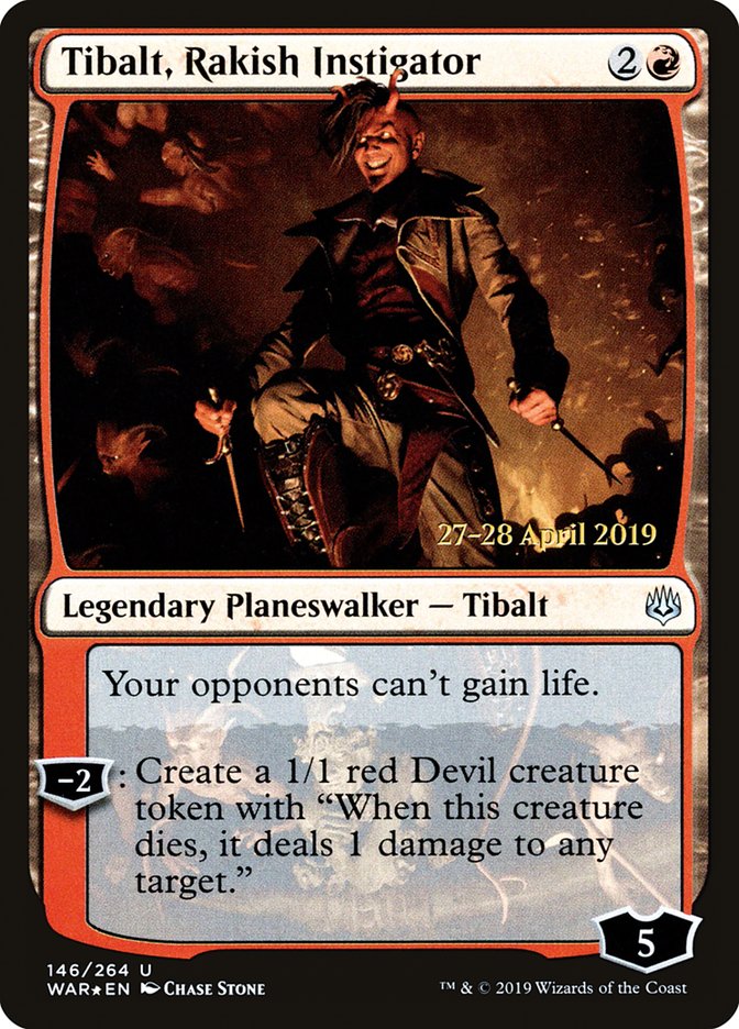 Tibalt, Rakish Instigator  [War of the Spark Prerelease Promos] | Gamer Loot