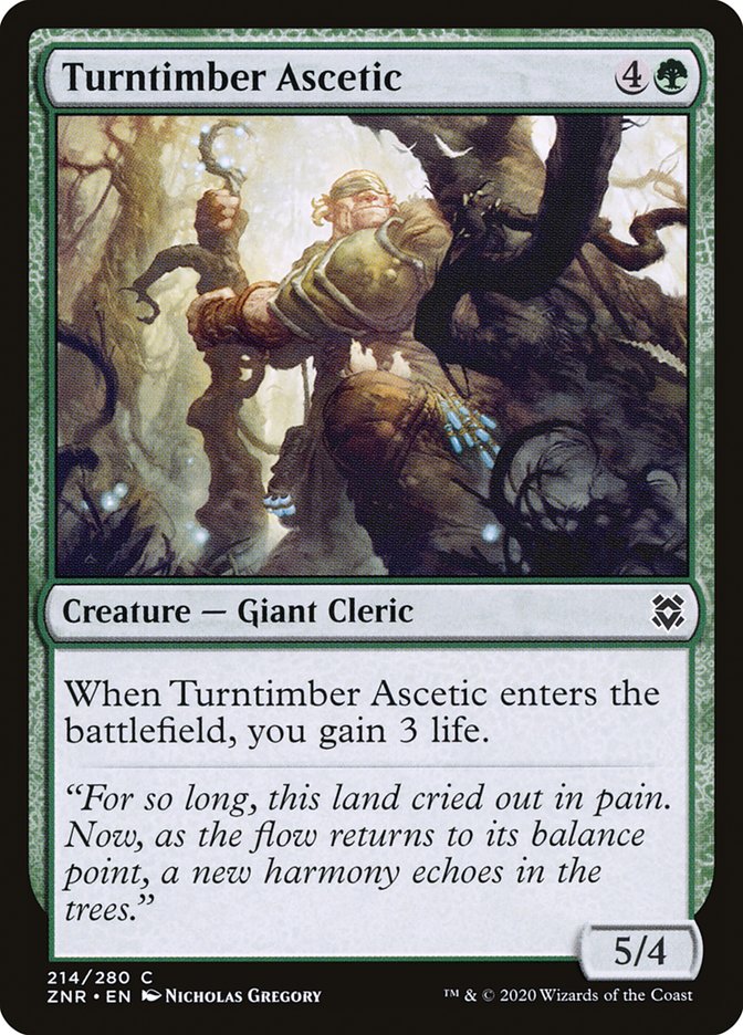 Turntimber Ascetic [Zendikar Rising] | Gamer Loot