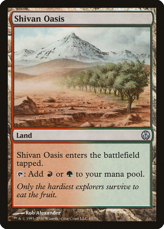 Shivan Oasis [Duel Decks: Phyrexia vs. the Coalition] | Gamer Loot