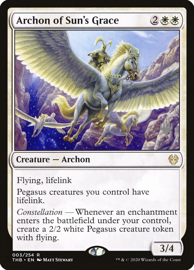 Archon of Sun's Grace (Promo Pack) [Theros Beyond Death Promos] | Gamer Loot