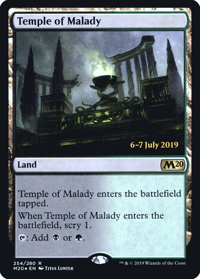 Temple of Malady  [Core Set 2020 Prerelease Promos] | Gamer Loot