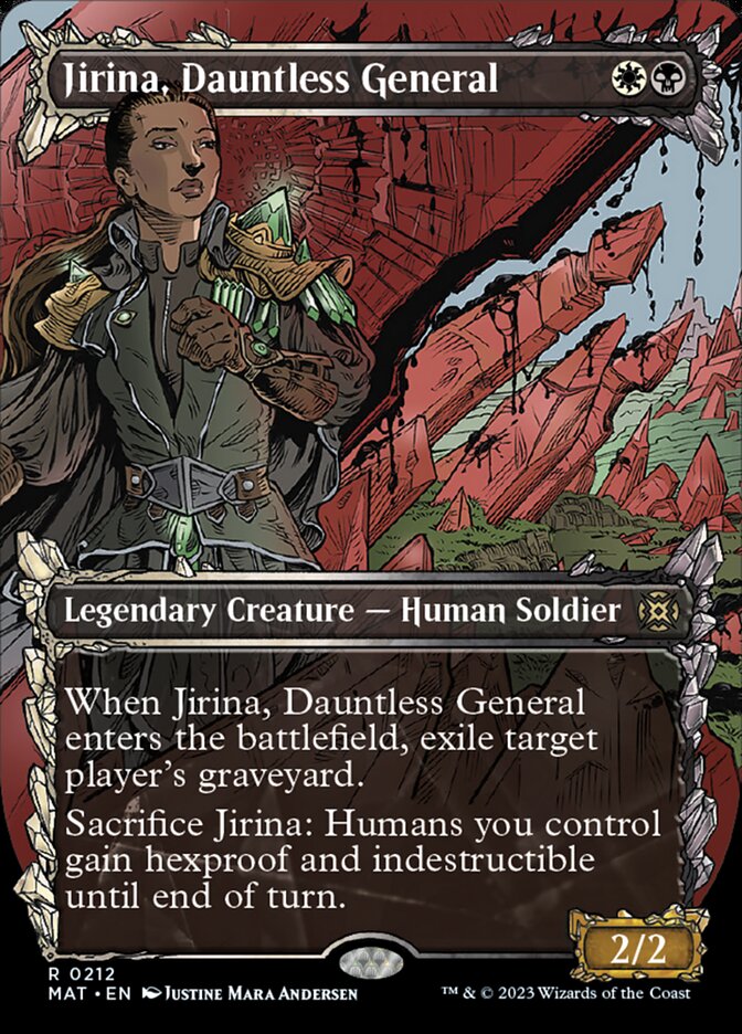 Jirina, Dauntless General (Showcase Halo Foil) [March of the Machine: The Aftermath] | Gamer Loot