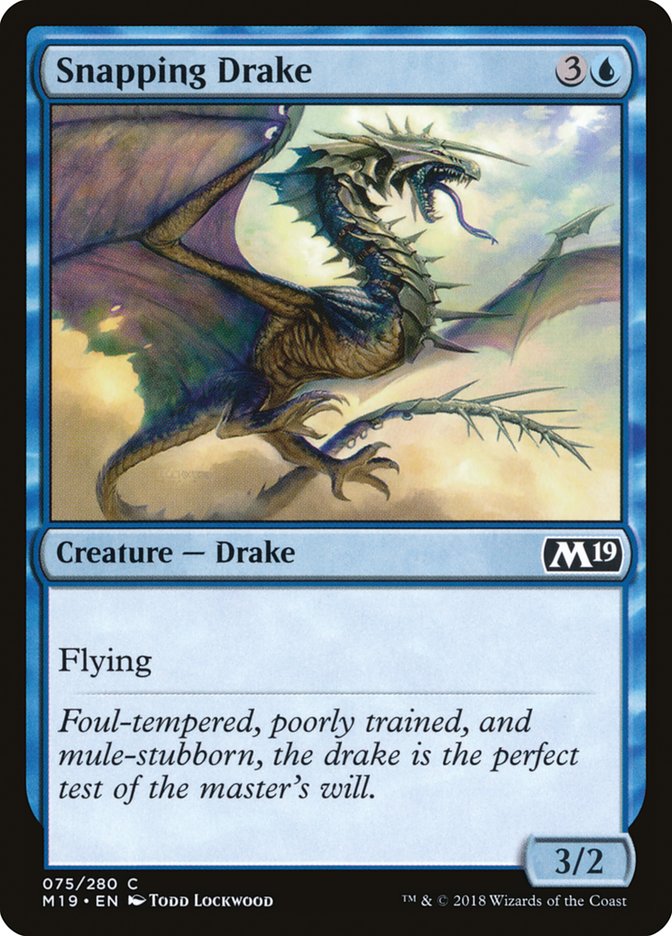 Snapping Drake [Core Set 2019] | Gamer Loot