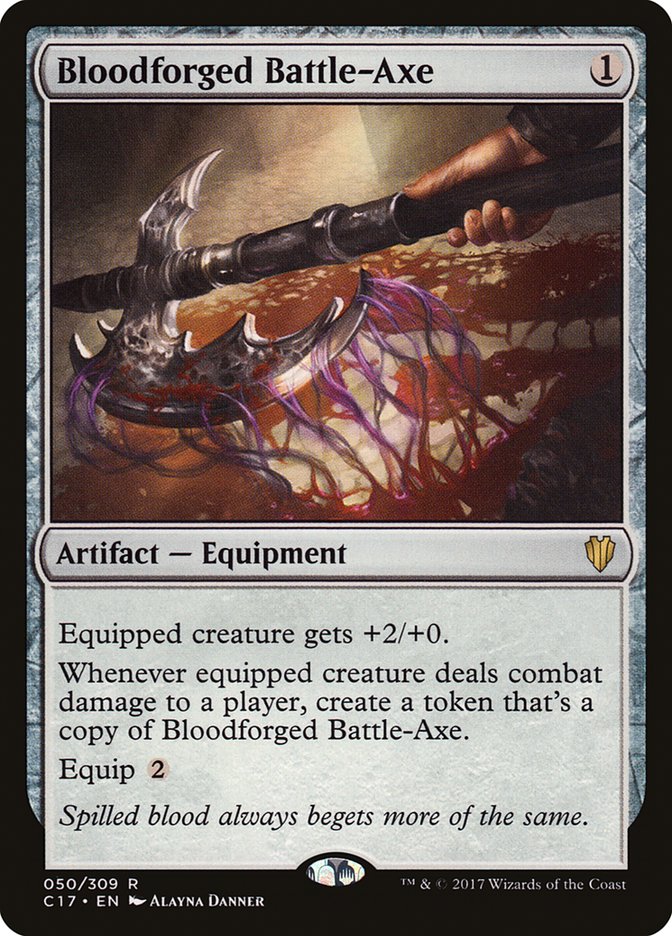 Bloodforged Battle-Axe [Commander 2017] | Gamer Loot