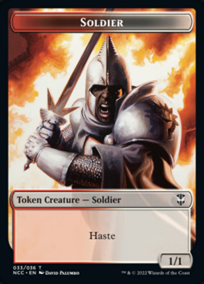 Soldier (33) // Devil Double-sided Token [Streets of New Capenna Commander Tokens] | Gamer Loot