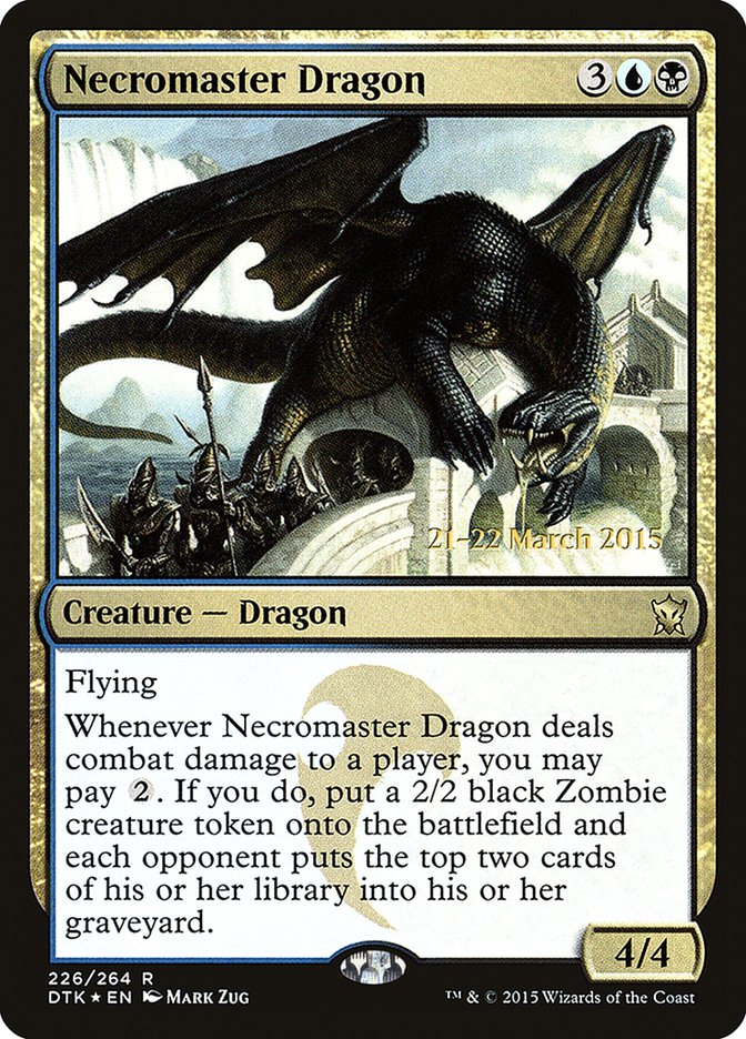 Necromaster Dragon  [Dragons of Tarkir Prerelease Promos] | Gamer Loot