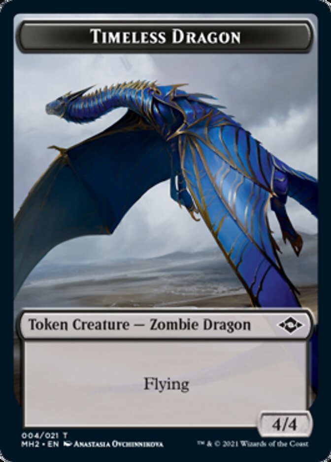 Timeless Dragon Token [Modern Horizons 2 Tokens] | Gamer Loot