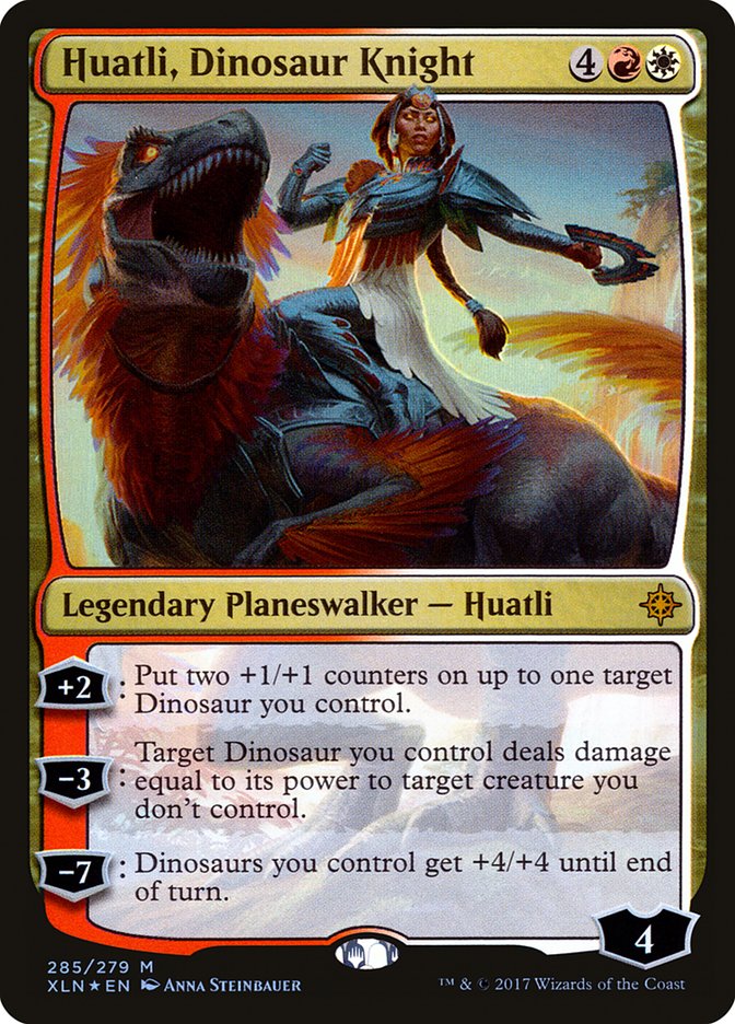 Huatli, Dinosaur Knight [Ixalan] | Gamer Loot