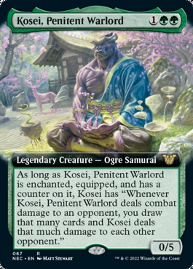 Kosei, Penitent Warlord (Extended) [Kamigawa: Neon Dynasty Commander] | Gamer Loot