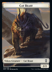 Soldier (09) // Cat Beast Double-sided Token [Streets of New Capenna Commander Tokens] | Gamer Loot