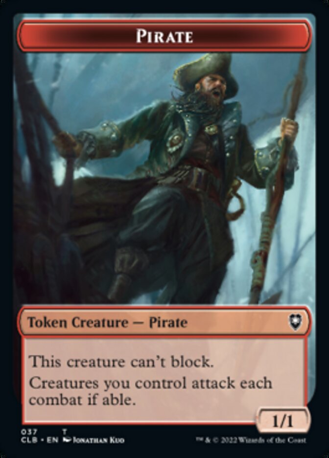 Pirate // Goblin Double-sided Token [Commander Legends: Battle for Baldur's Gate Tokens] | Gamer Loot