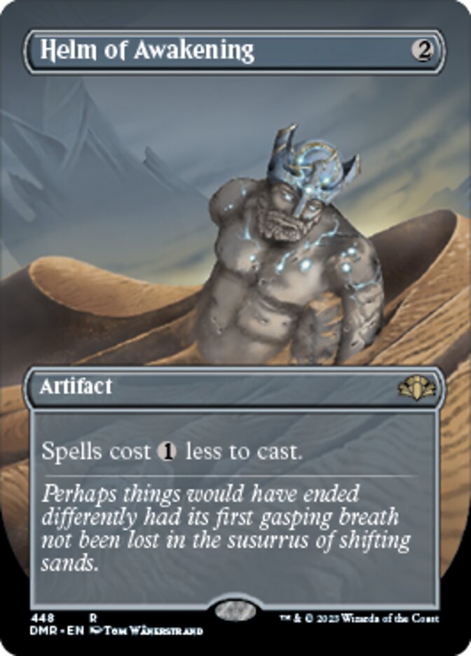 Helm of Awakening (Borderless Alternate Art) [Dominaria Remastered] | Gamer Loot