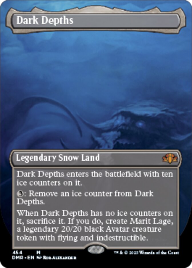 Dark Depths (Borderless Alternate Art) [Dominaria Remastered] | Gamer Loot