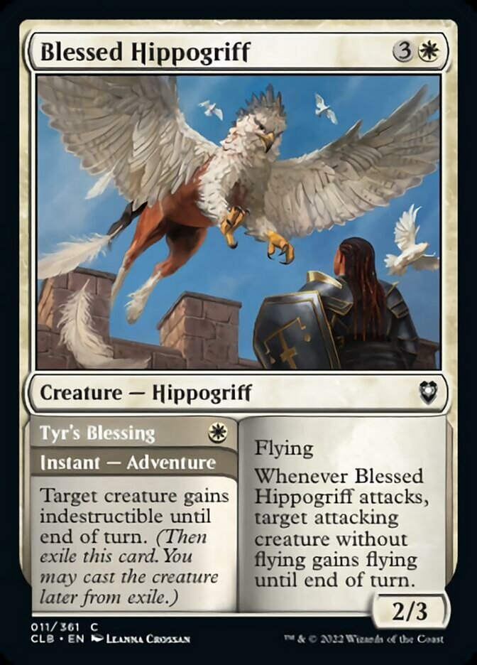 Blessed Hippogriff // Tyr's Blessing [Commander Legends: Battle for Baldur's Gate] | Gamer Loot