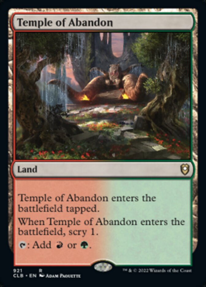 Temple of Abandon [Commander Legends: Battle for Baldur's Gate] | Gamer Loot