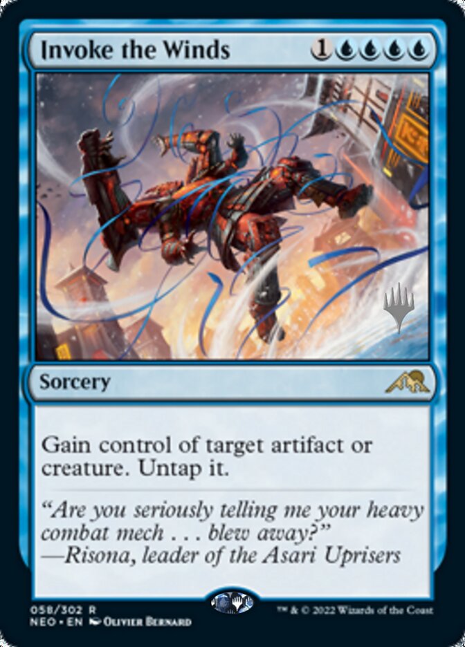 Invoke the Winds (Promo Pack) [Kamigawa: Neon Dynasty Promos] | Gamer Loot