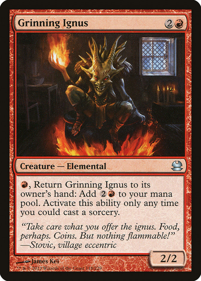 Grinning Ignus [Modern Masters] | Gamer Loot