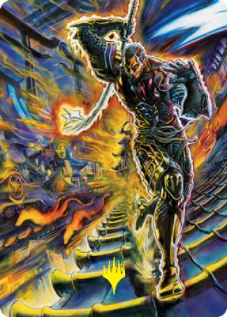 Kaito Shizuki 2 Art Card (Gold-Stamped Signature) [Kamigawa: Neon Dynasty Art Series] | Gamer Loot