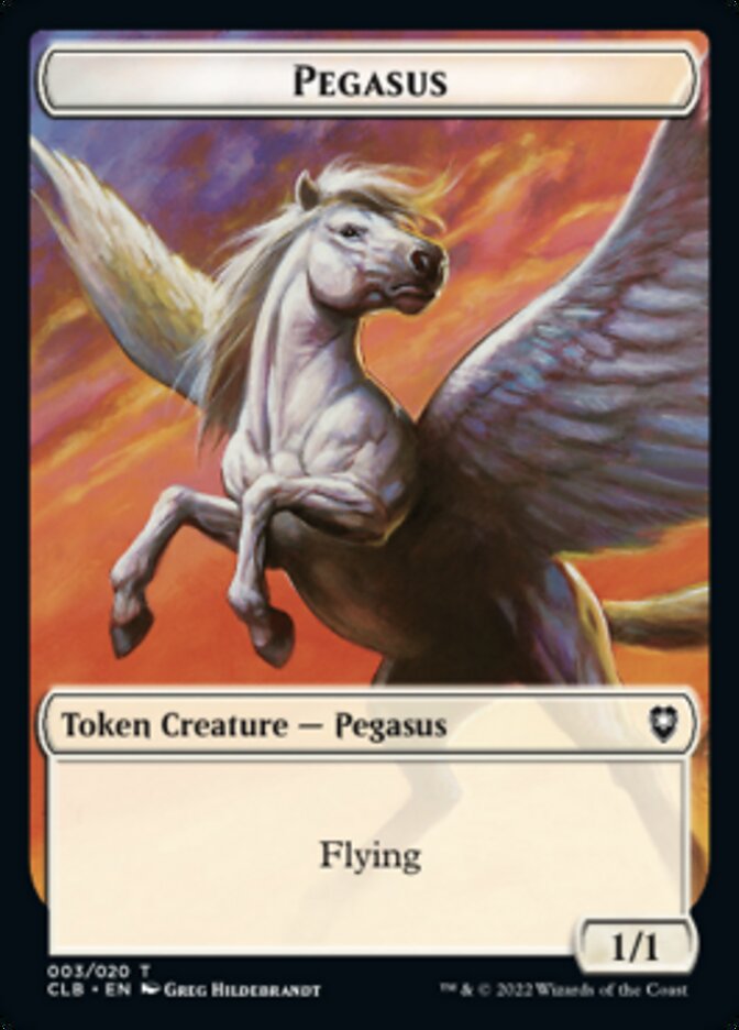 Pegasus Token [Commander Legends: Battle for Baldur's Gate Tokens] | Gamer Loot